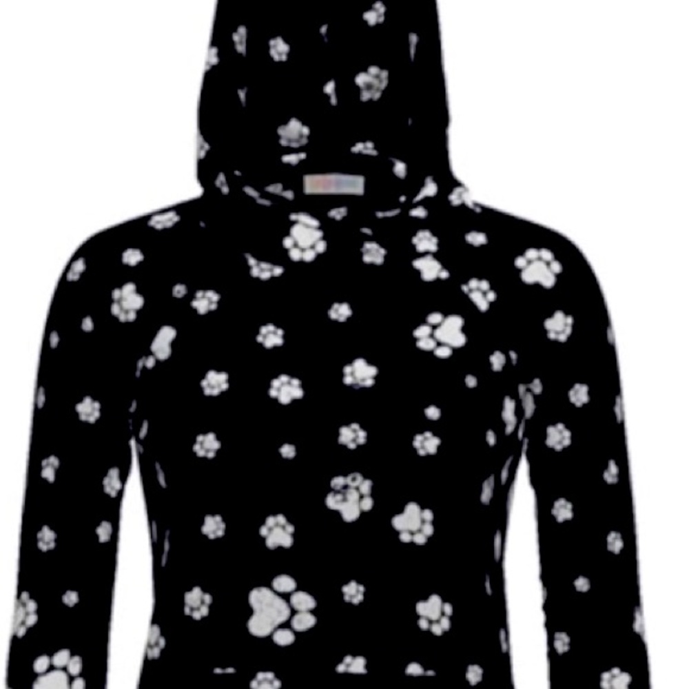 Lularoe Amber Hoodie Paw Prints Dog Cat